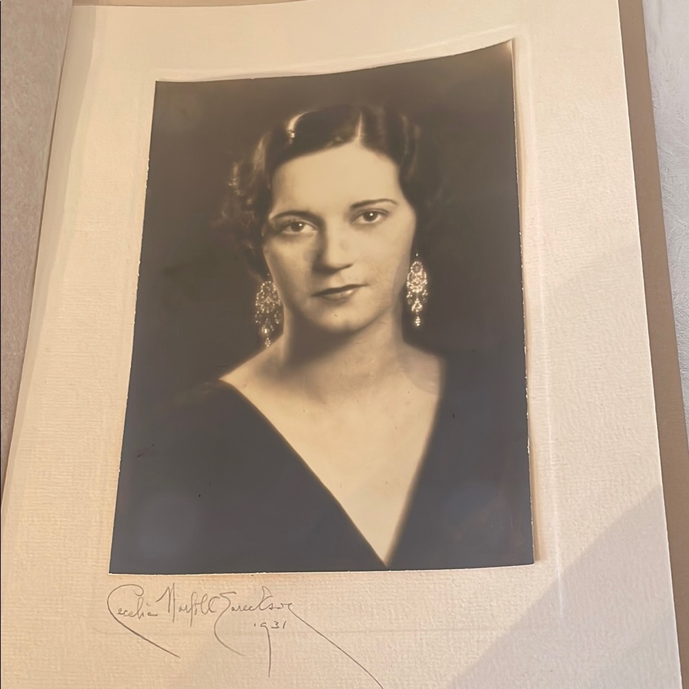 1931 Signed Photograph by Cecelia Norfolk Eareckson
